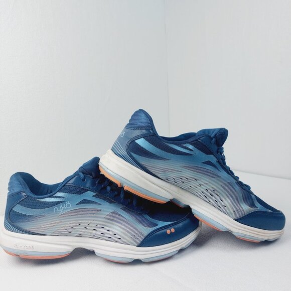 Ryka Women's Navy Devotion Plus 3 Lace-Up Low Top Walking Sneakers Size 9W - Picture 4 of 13